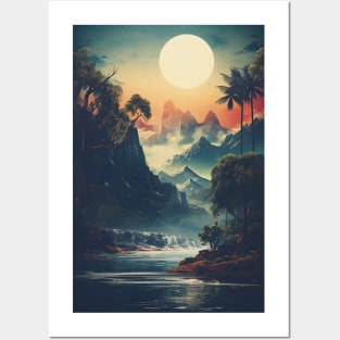 Gentle Harmony of Vintage Wilderness Aesthetic Nature Posters and Art